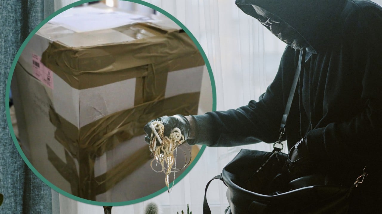 Chinese man hides in box to enter building, robs woman before leaving in crate