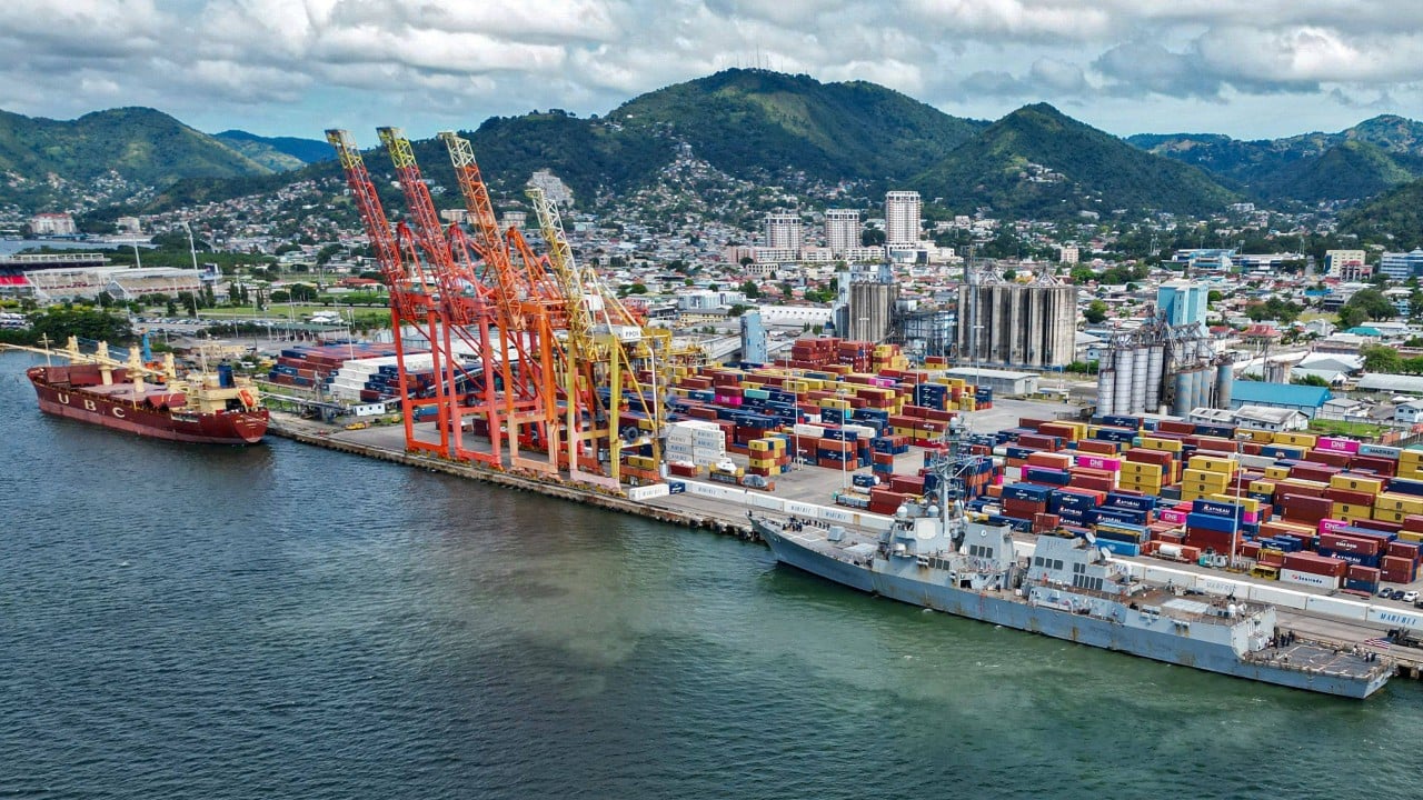US warship docks in Trinidad and Tobago, putting more pressure on Venezuela