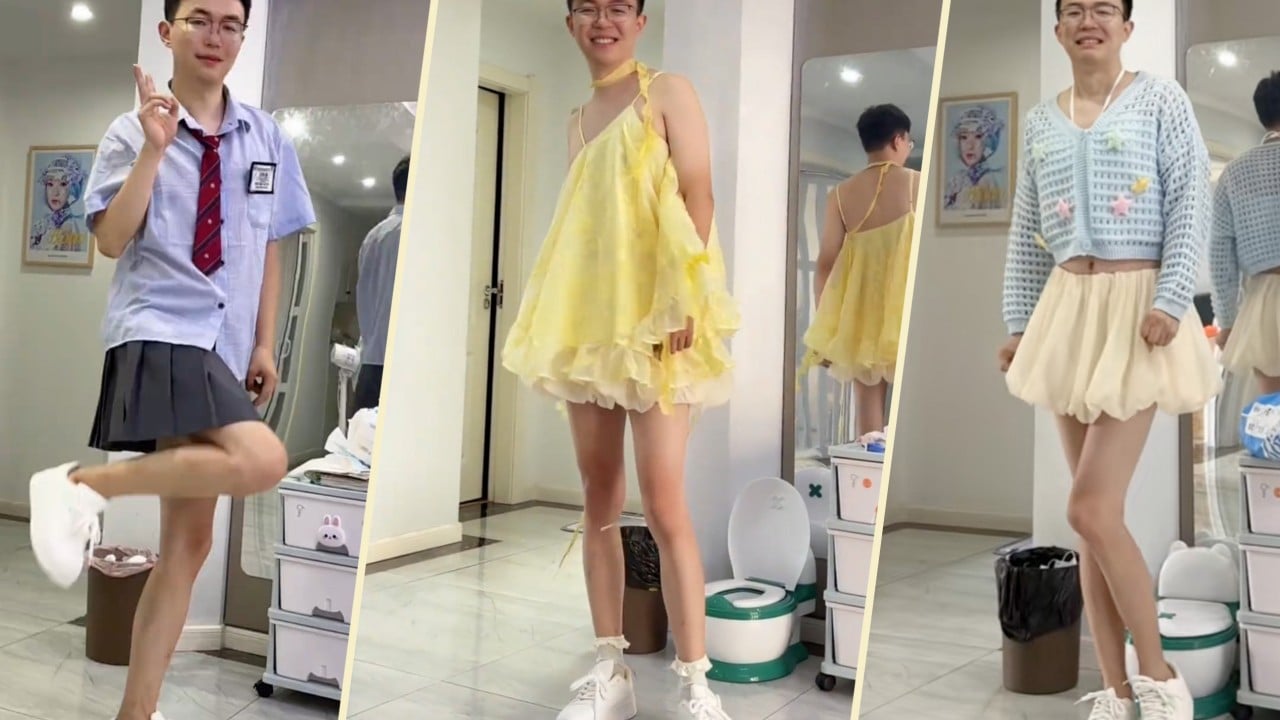 Leggy Chinese dad gains online fame for slender limbs, attracts legwear brands