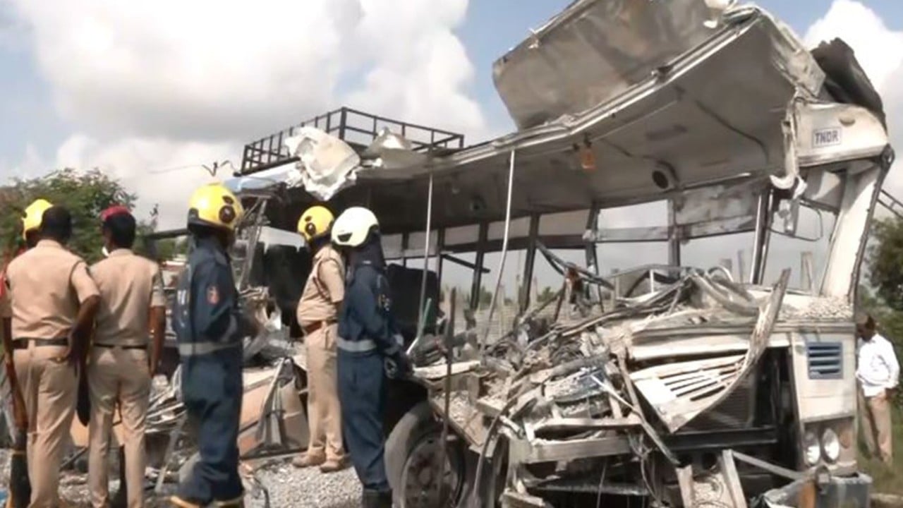 20 killed in second deadly bus-truck crash on Indian highways in 2 days