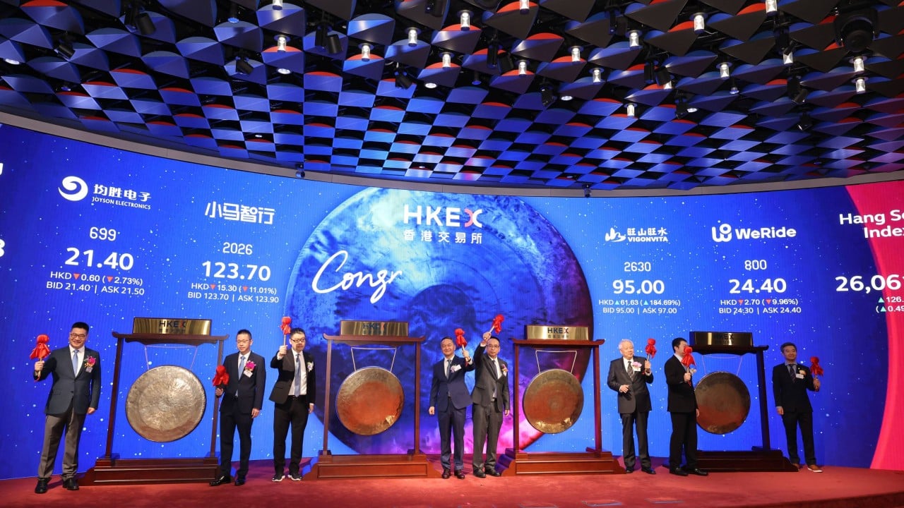 4 Chinese firms’ listing debuts mark busy day for Hong Kong stock exchange