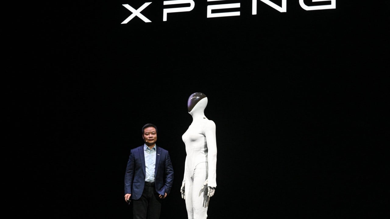 The big reveal: Xpeng founder unzips humanoid robot to prove it’s not human