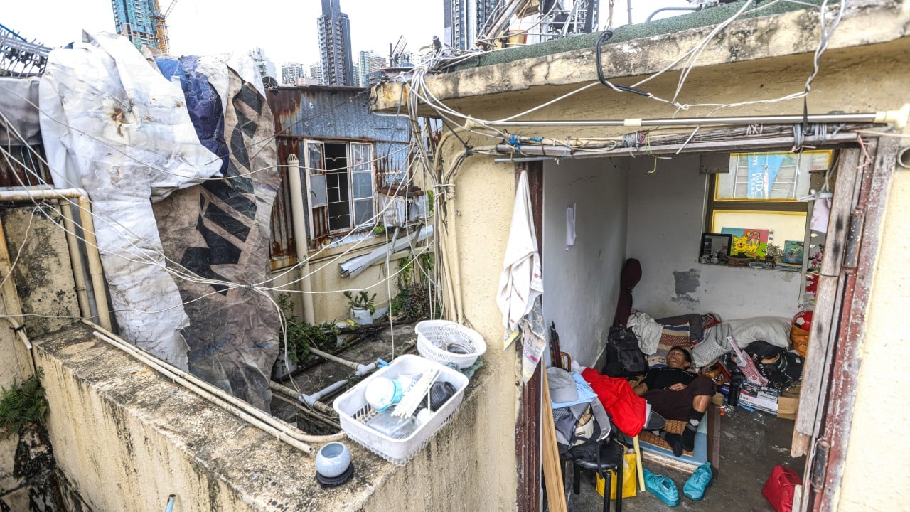 Flooding, leaks and power cuts: how extreme weather hits Hong Kong’s poorest