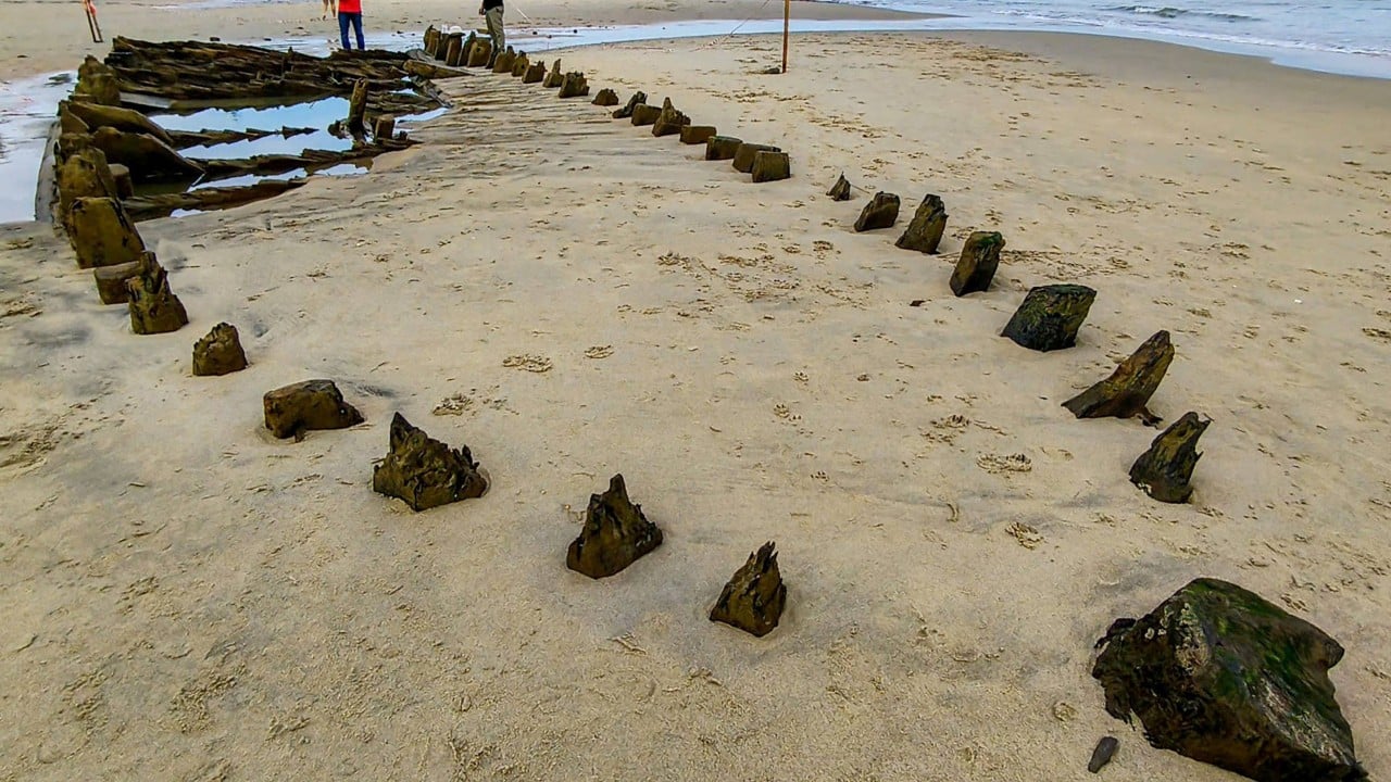 Experts in Vietnam race to save centuries-old wreck exposed by Typhoon Kalmaegi