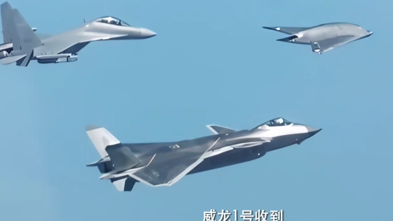 PLA shows first footage of Chinese drone collaborating with crewed J-20 fighter