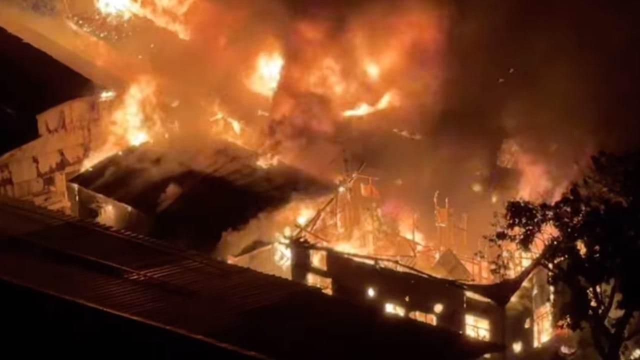 67-year-old man hospitalised after house fire in Hong Kong village