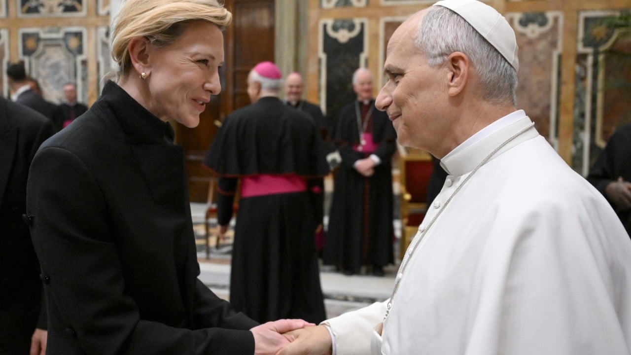Pope hosts Hollywood stars at Vatican, laments decline in cinema-going