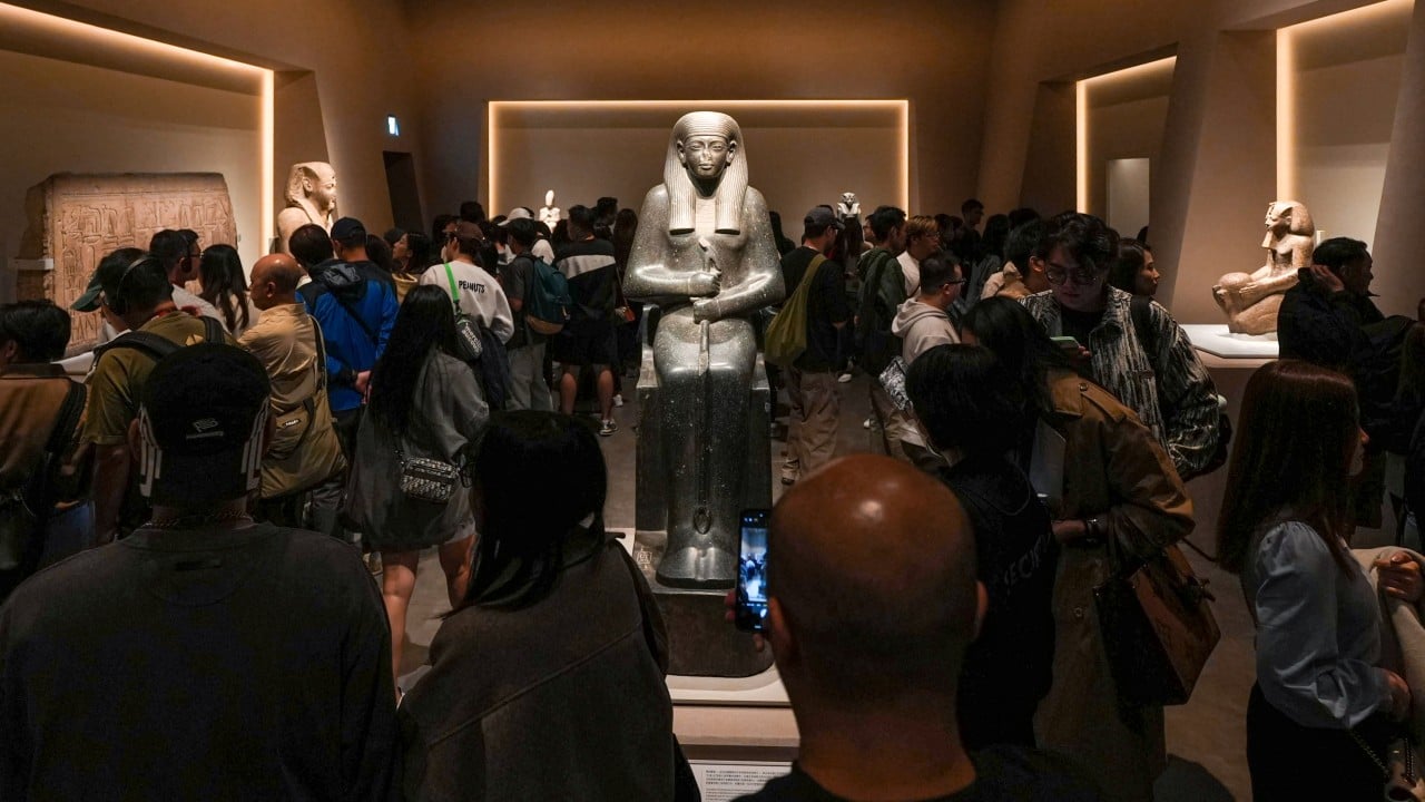 Hong Kong museum visitors enjoy calmer day after crowd chaos at Egypt exhibition