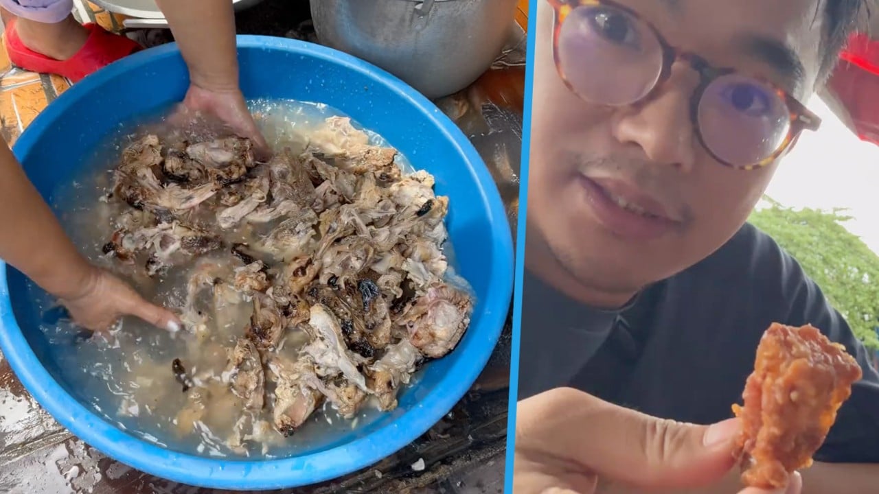 What is ‘second-hand fried chicken’; how snack becomes popular in Philippine slums