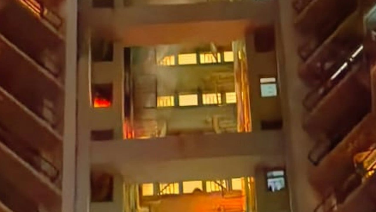 Hong Kong man, 51, badly burnt after allegedly setting his own flat on fire