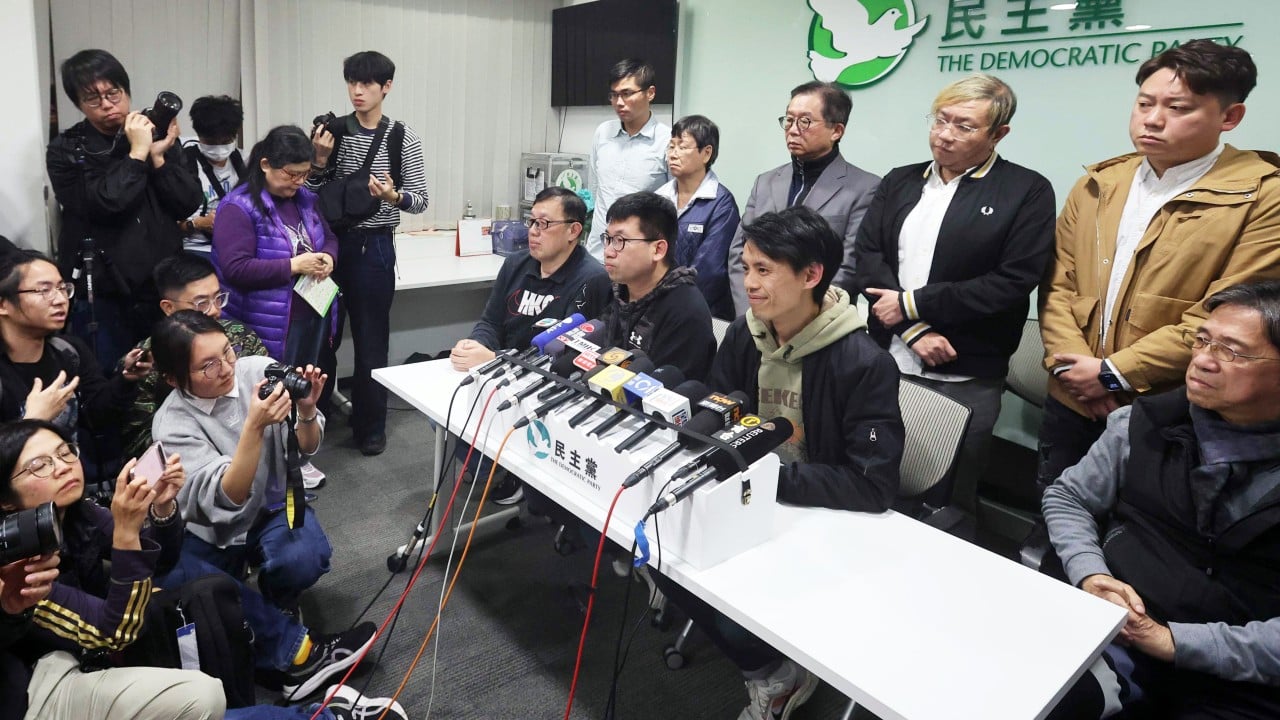 Vote to disband Hong Kong’s Democratic Party looms as members weigh ‘rough ride’