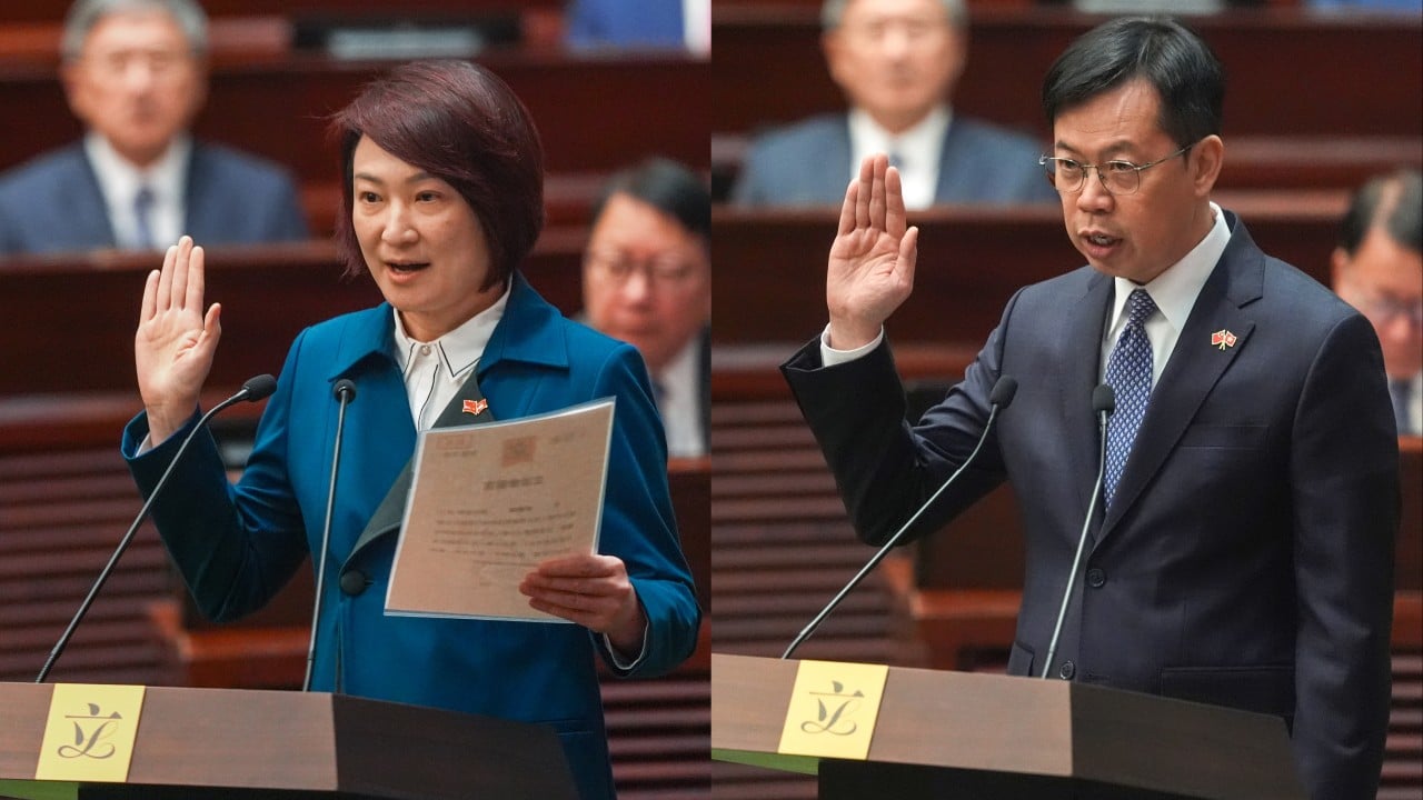 Veteran Hong Kong lawmakers Starry Lee, Ronick Chan in race for Legco presidency