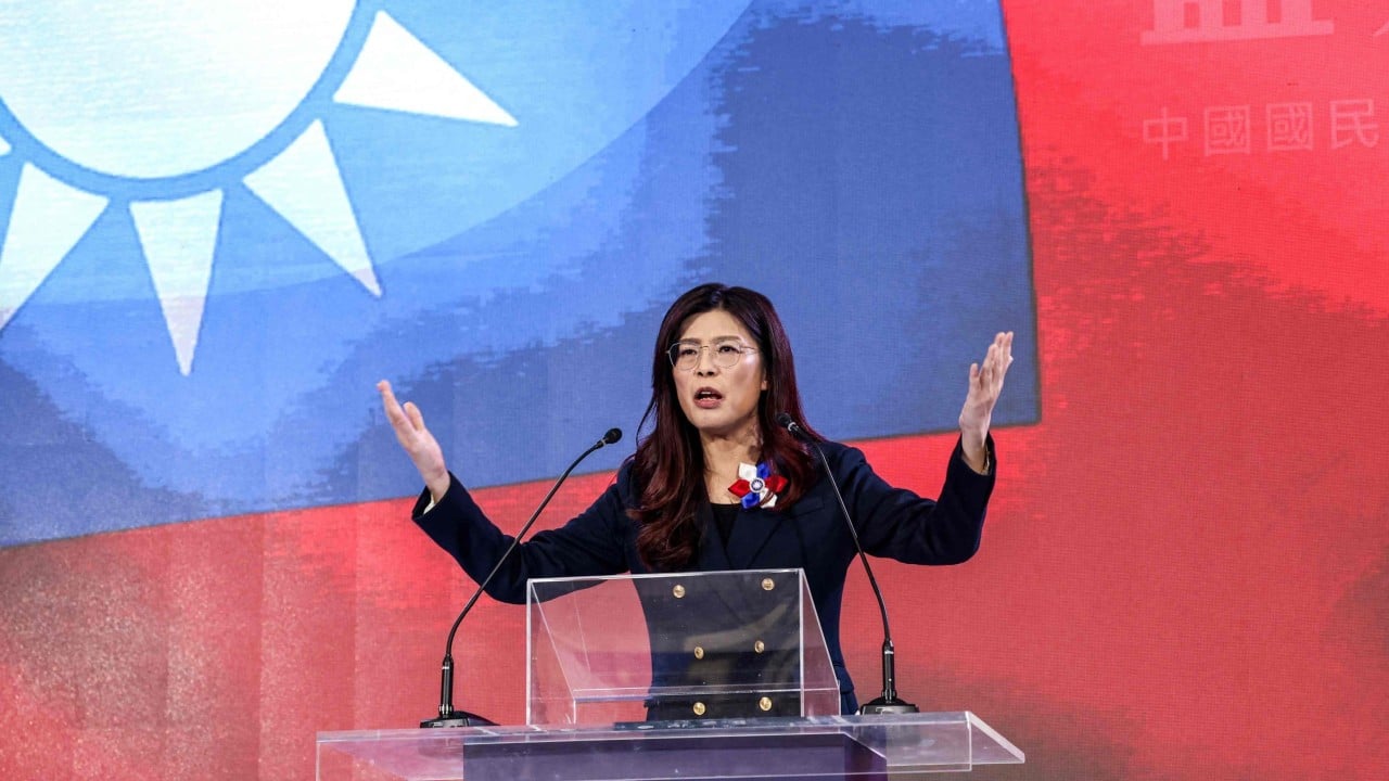 New KMT chair hopes to take peace message to Beijing while on Taiwan political tightrope