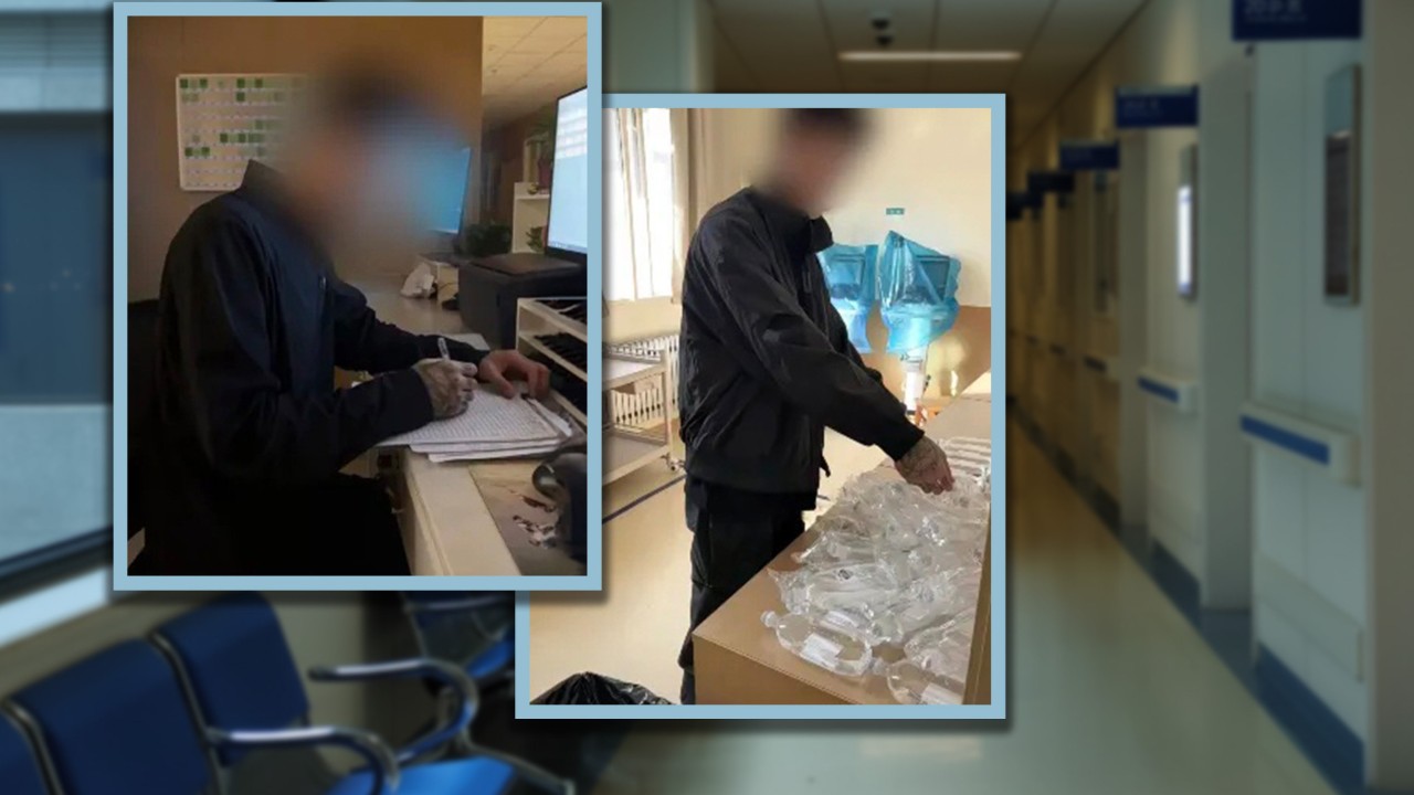 China nurse suspended after posting photos of boyfriend writing reports, sorting IV bags