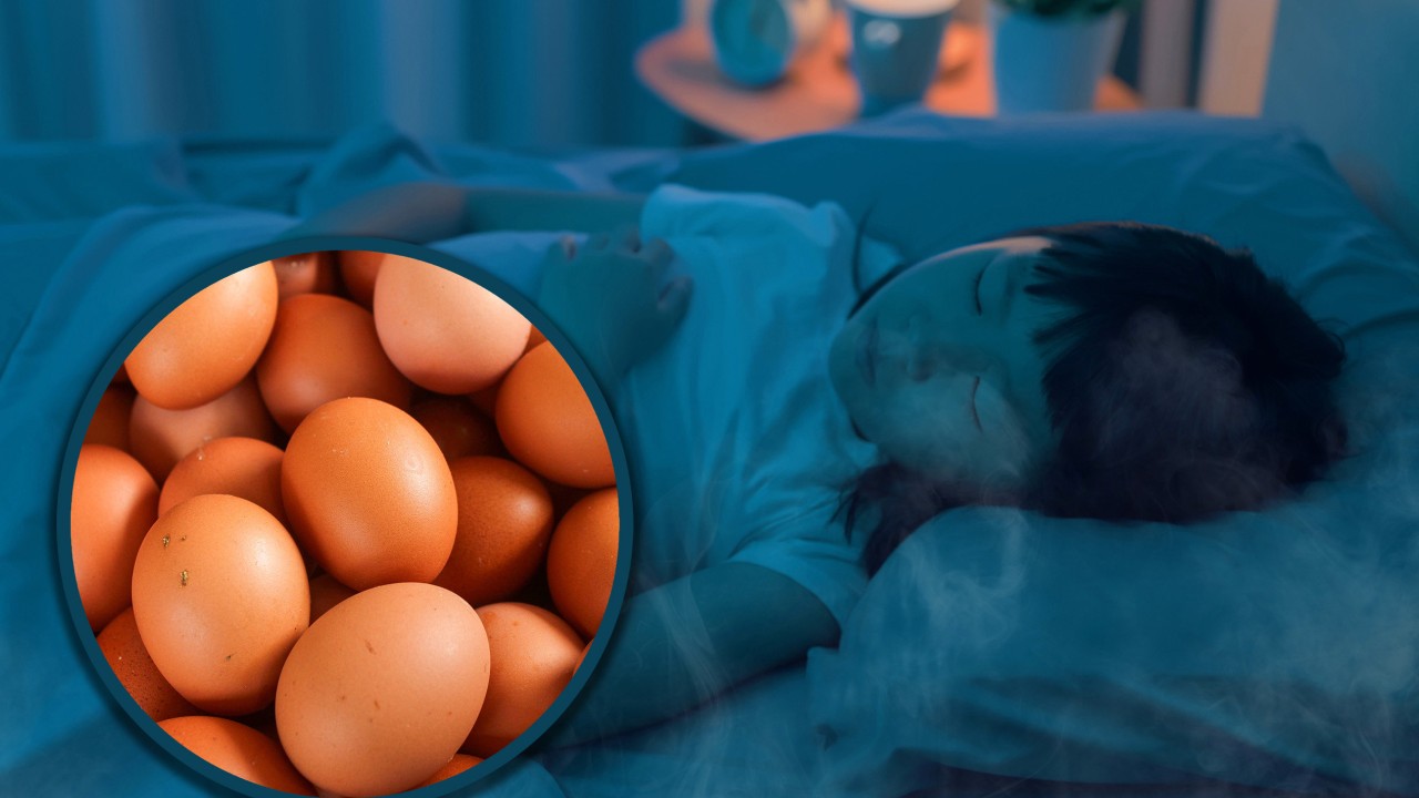 How Chinese ritual uses unboiled egg balancing on mirror or knife to detect spirit possession