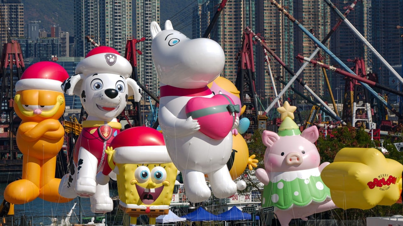 SpongeBob, Peppa Pig and panda cubs head to Hong Kong arts hub for balloon parade