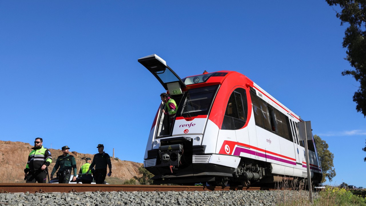 Train collides with crane in Spain’s fourth rail crash in a week, four injured