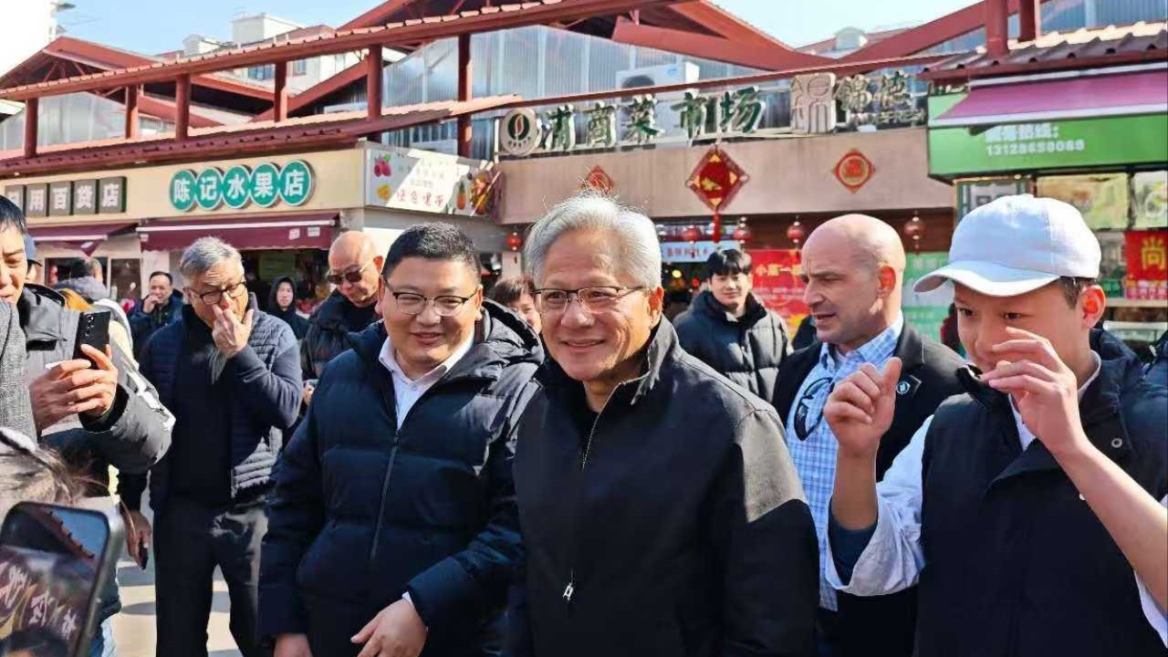 Nvidia CEO tours Shanghai amid fresh signs of China thaw