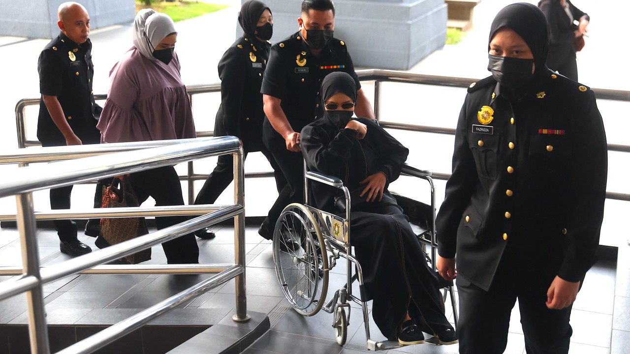 Malaysian corruption suspect’s wheelchair court appearance sparks online ridicule