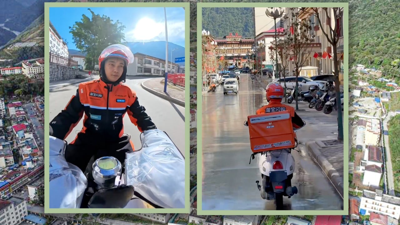 ‘Loneliest’: meet China remote town’s only delivery rider who completes 200 orders daily