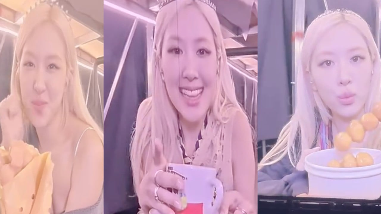 What were lead singer Rosé’s local snack choices at Blackpink’s Hong Kong shows?