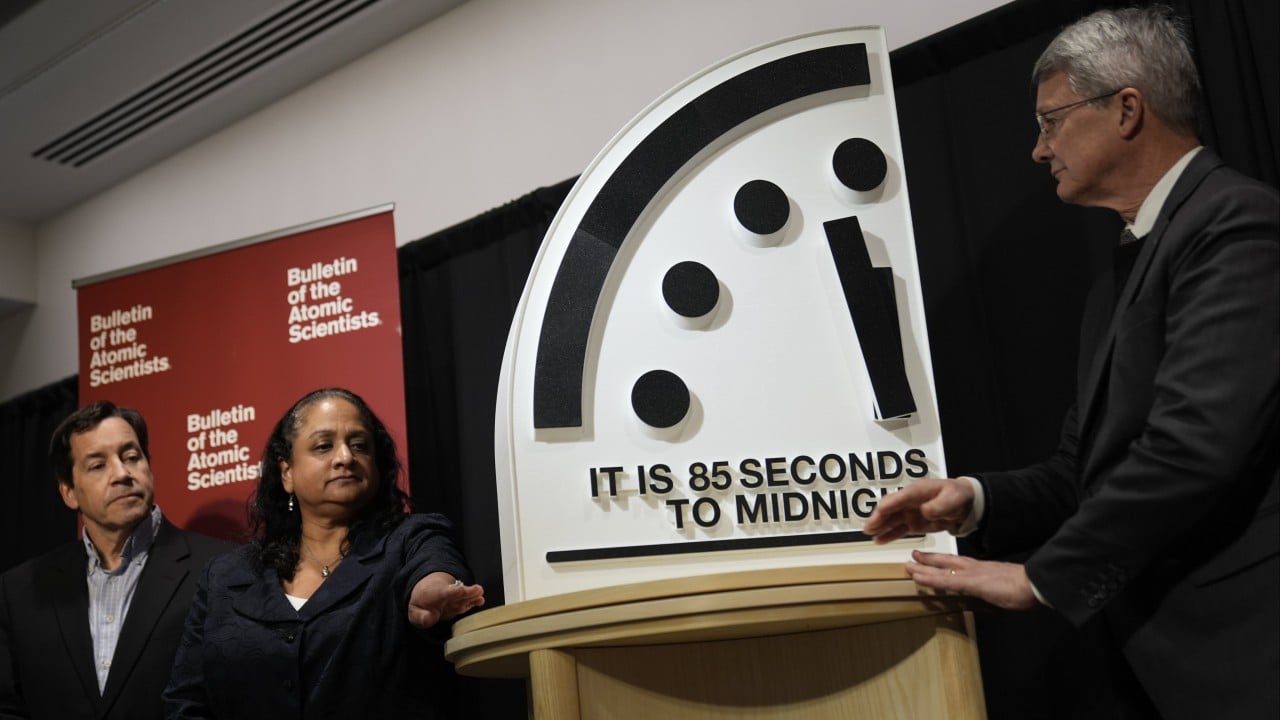 Doomsday Clock moves closer to midnight, a year into Trump term