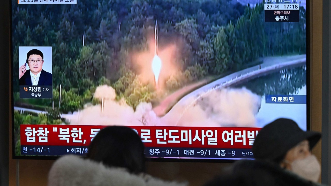 North Korea fires ballistic missiles as US signals defence shift