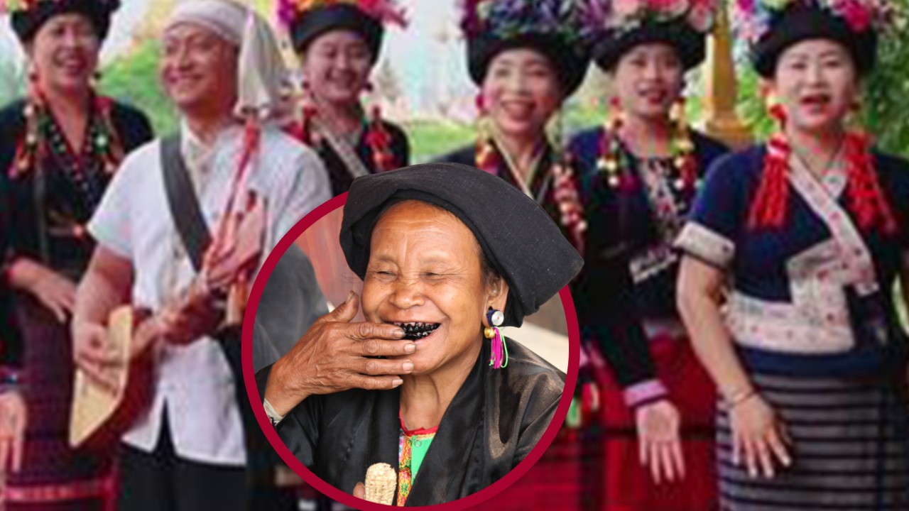 Why China Bulang ethnic group in Yunnan blackens teeth when they reach teenage years