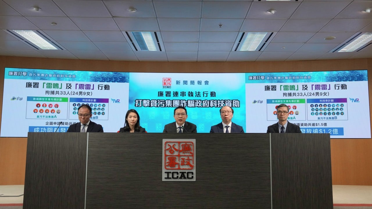 33 arrested over HK$150 million fraud involving Hong Kong tech grant schemes