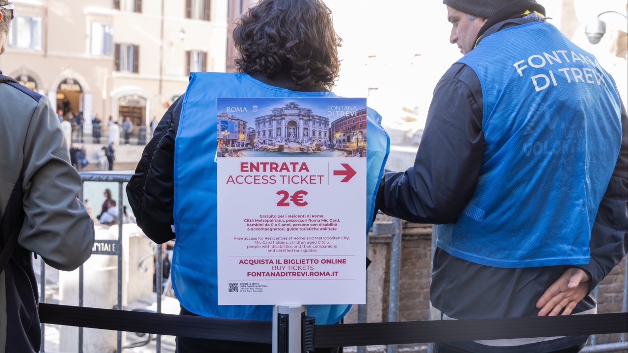 Italy’s Trevi Fountain introduces entry fee to combat overcrowding