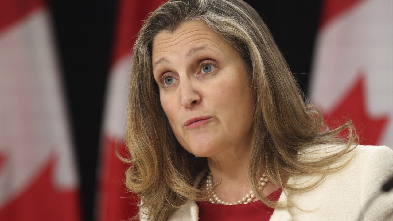 The future of globalisation? Less economic dependency on China, Canada’s Freeland hopes