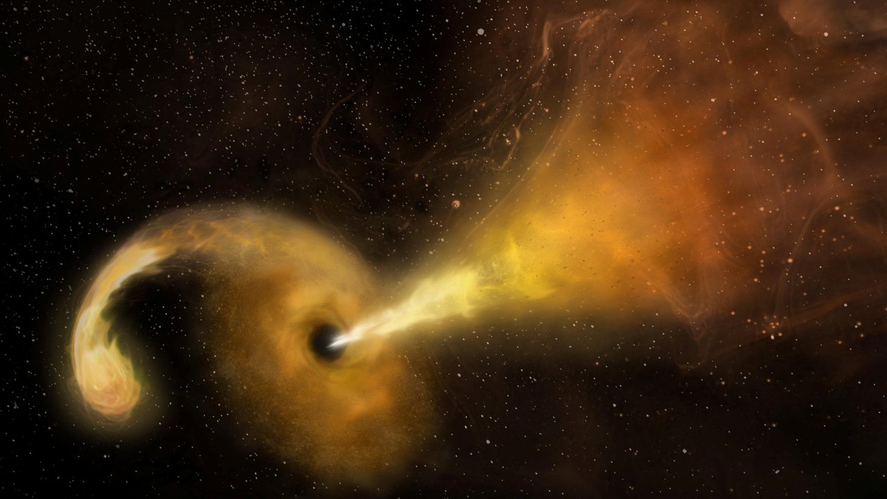Why supermassive black hole continues to belch matter years after chewing up a star