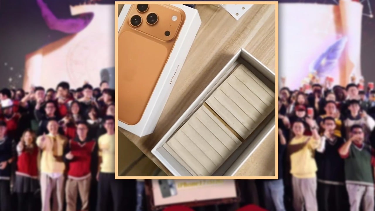 Chinese man wins iPhone at company’s party, finds tiles inside box instead, demands apology