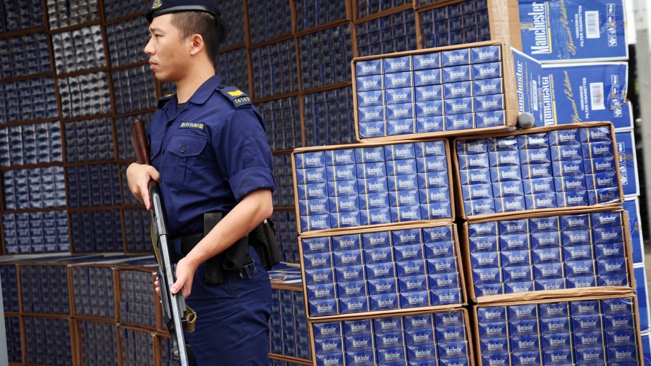 Hong Kong customs seizes HK$2.7 billion of illicit cigarettes as busts jump 36%