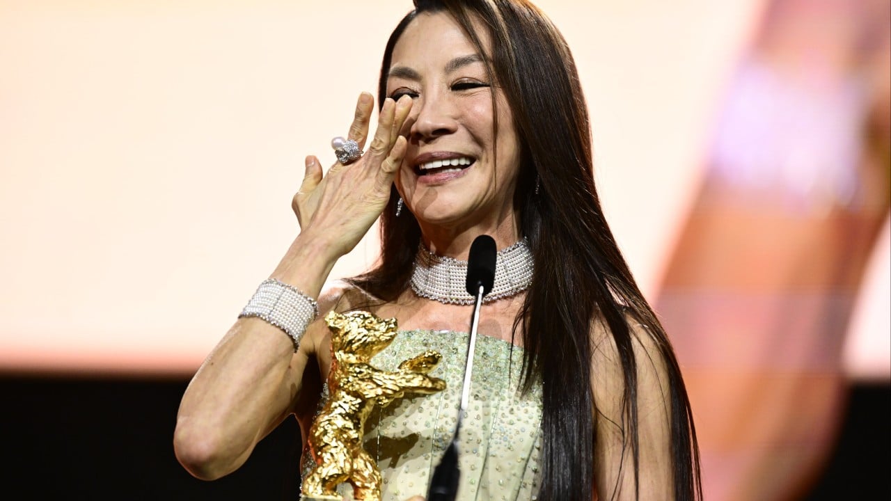 ‘I carry him with me’: Michelle Yeoh’s tearful tribute to parents at Berlinale