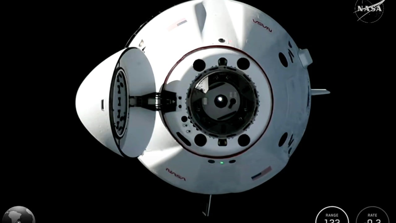 4 astronauts arrive at International Space Station to replace Nasa’s evacuated crew