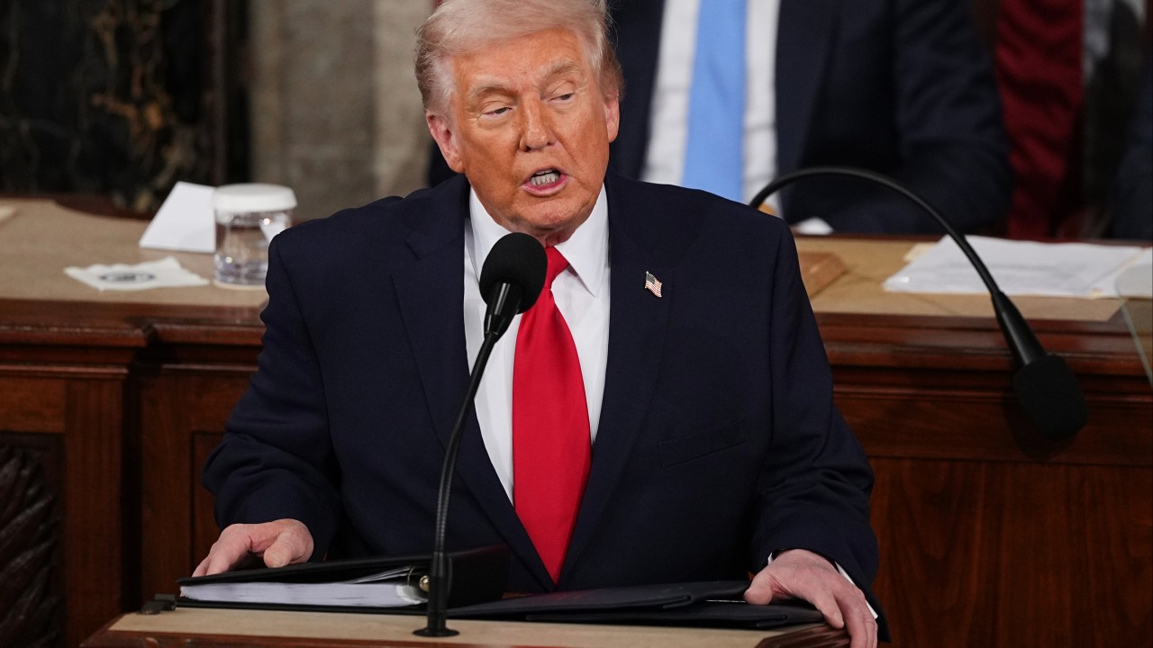 US President Donald Trump delivers State of the Union address