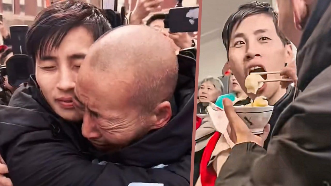 Chinese man adopted by Canadian family reunites with birth father after being abandoned