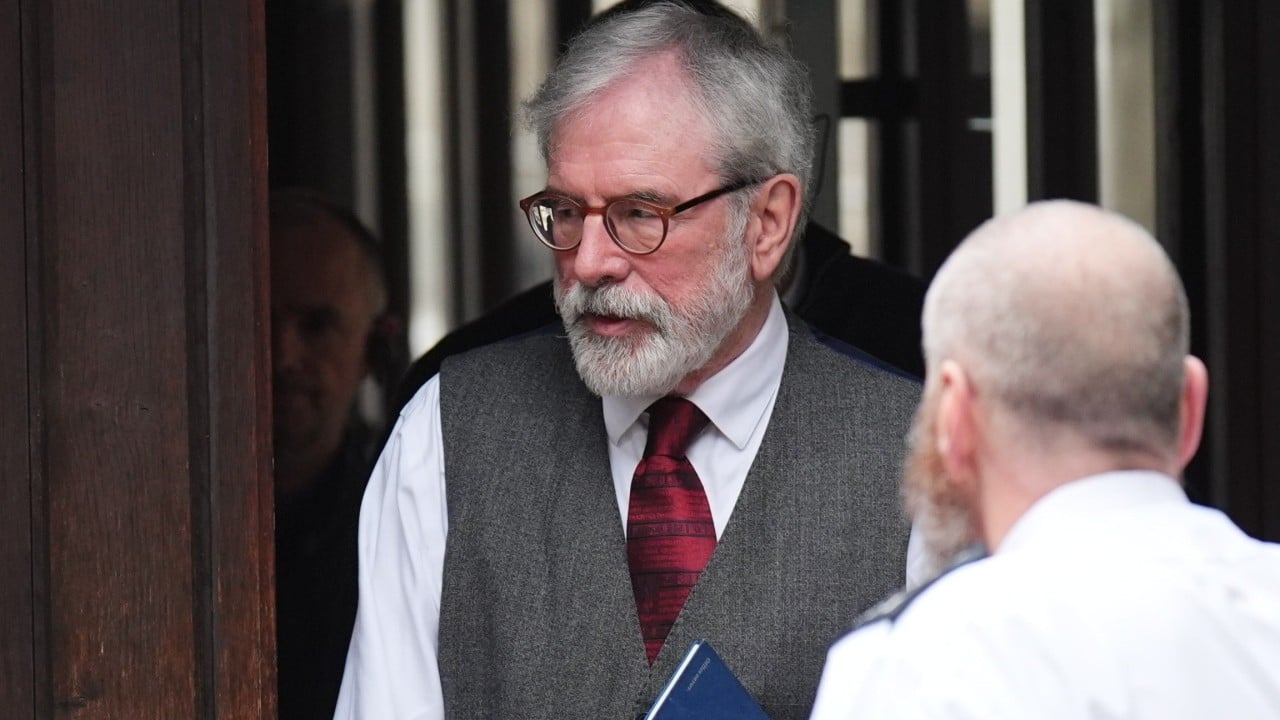 Northern Ireland’s Gerry Adams in UK court for trial over IRA bombings
