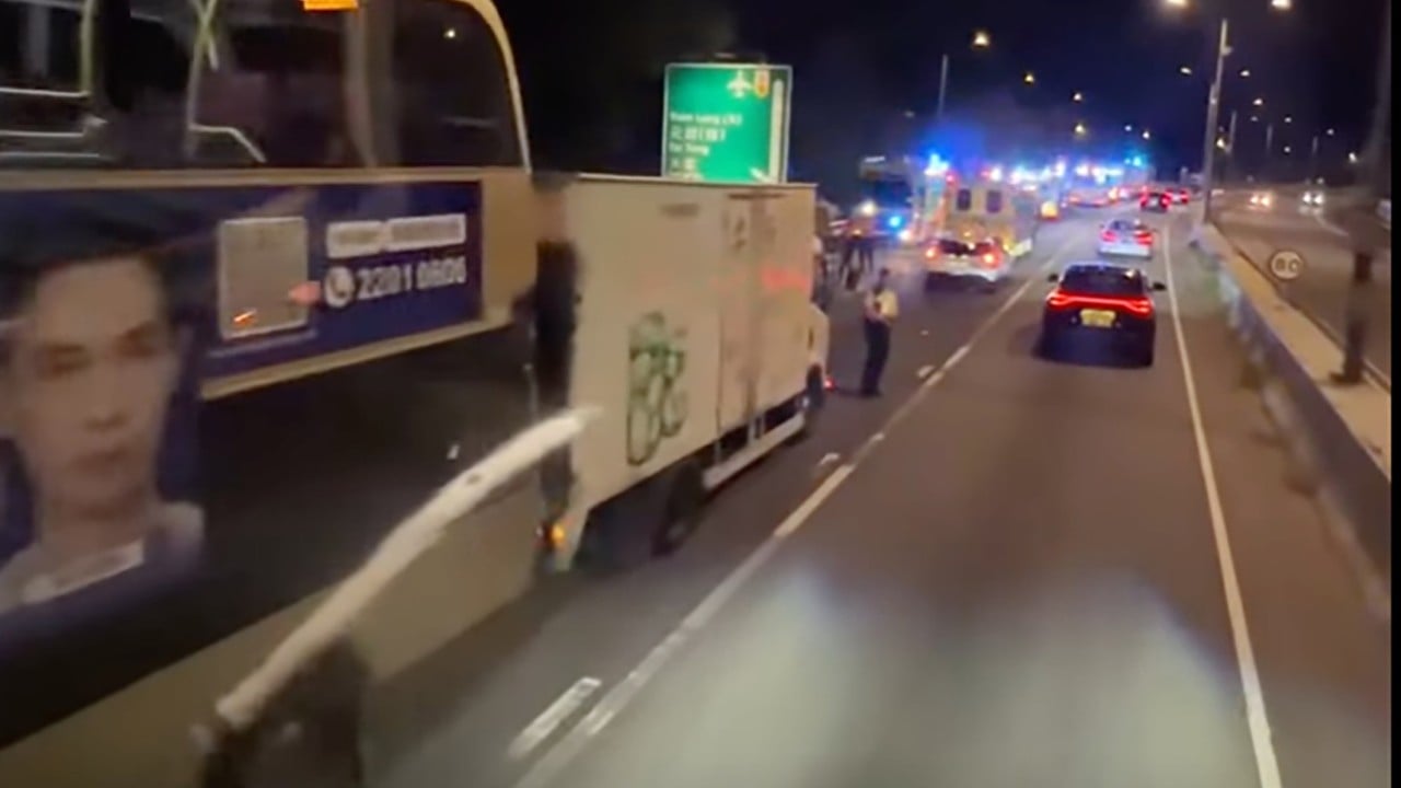 21 hurt in 4-vehicle crash on Hong Kong’s Yuen Long Highway