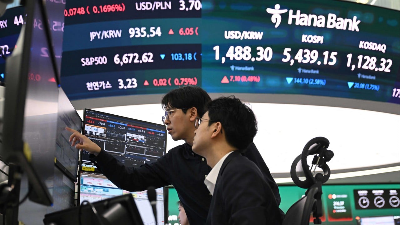 South Korea and Japan bear brunt of global stock sell-offs amid oil shock