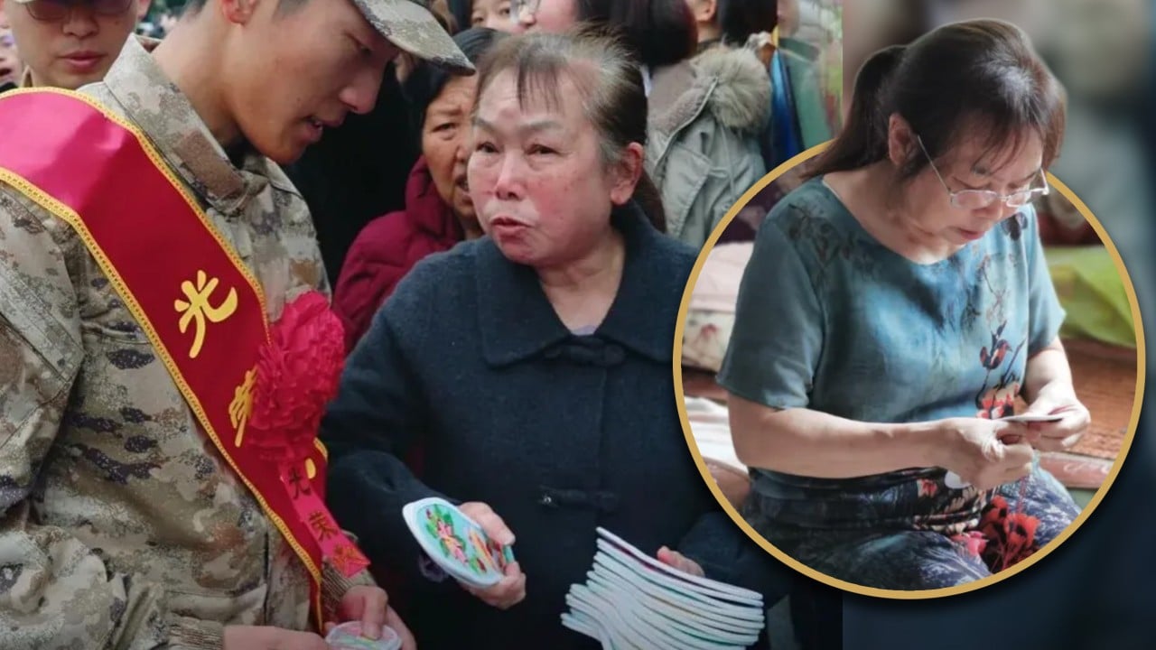 China mum, inspired by son’s heroic death, has handcrafted shoe pads for soldiers for 20 years