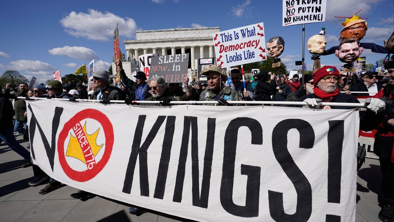 As US-Israel war on Iran rages on, anti-Trumpers protest on ‘No Kings’ day