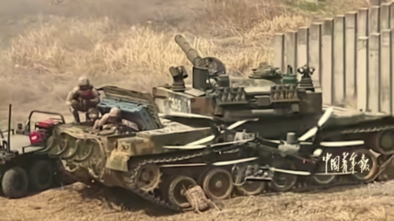 PLA upgrades ageing tanks with protection system for potential Taiwan operation