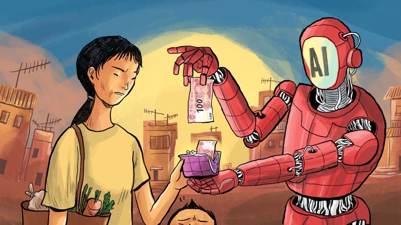 Workers performing data labeling tasks in rural China