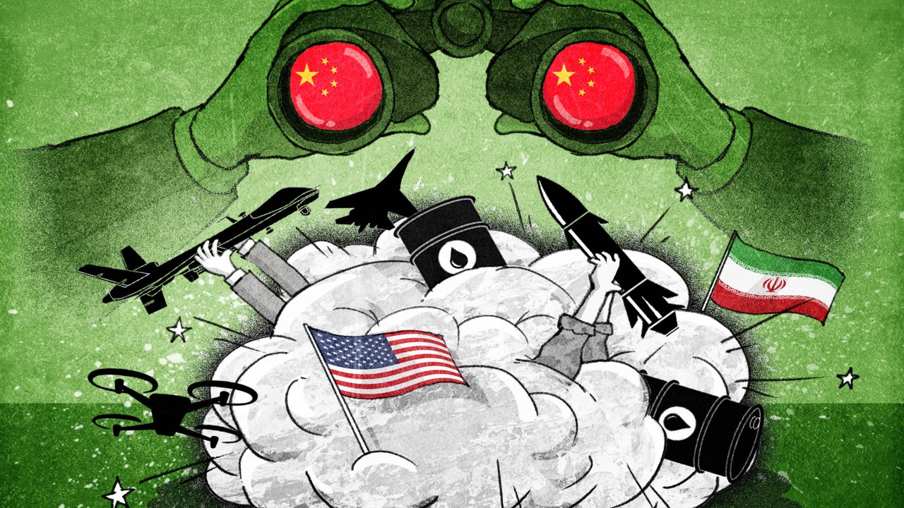 As missile barrage on Iran continues, what is it teaching China about US war resilience?