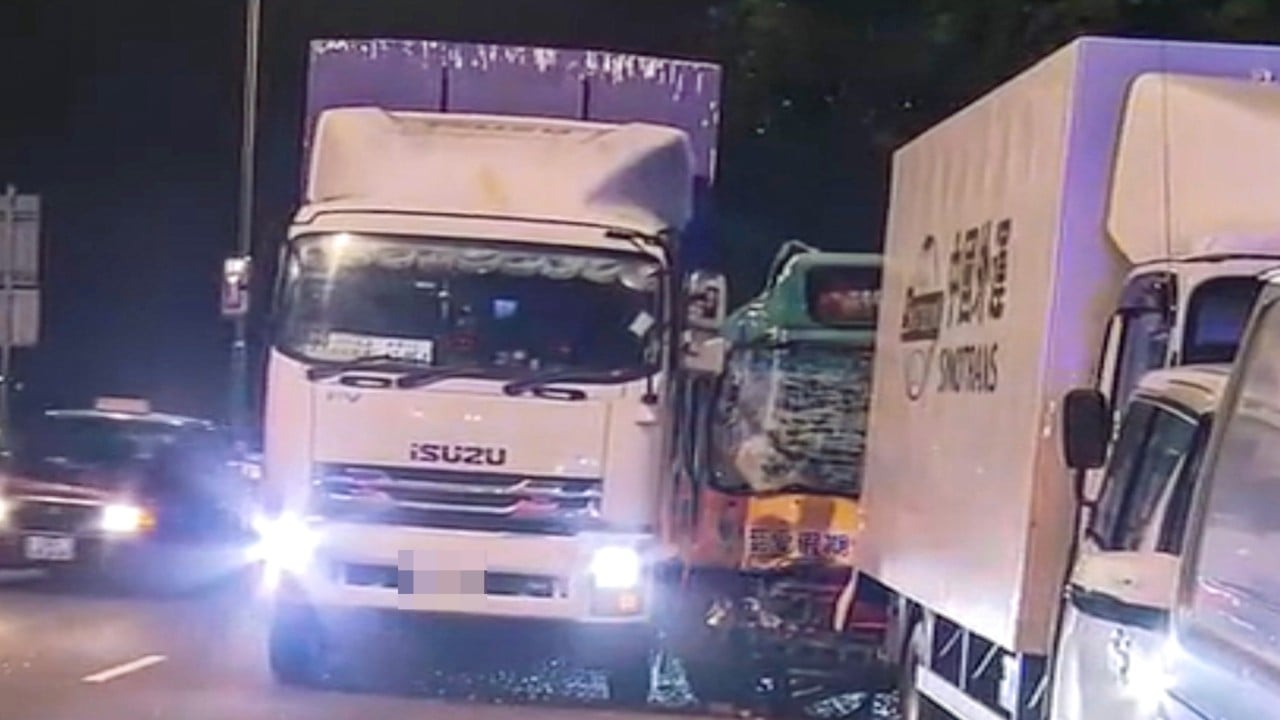 Bus driver killed, 16 injured in 2 separate crashes on Hong Kong highway