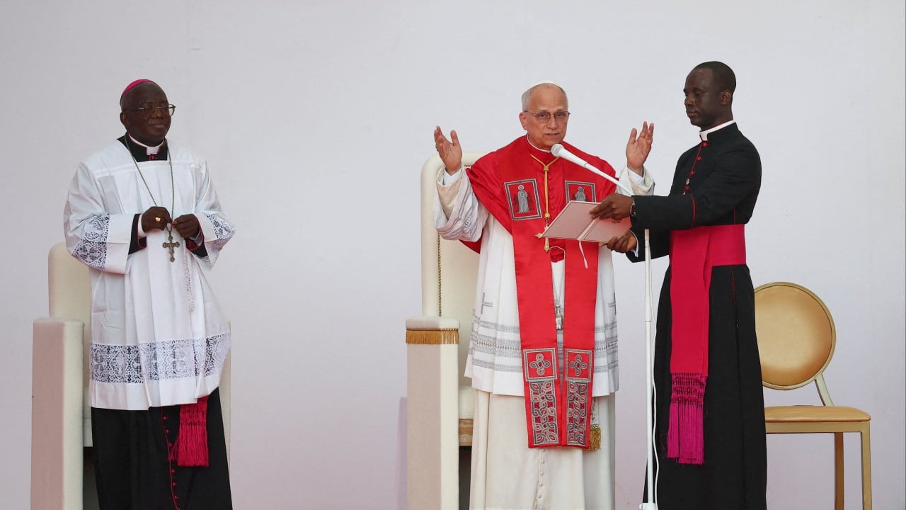 Pope Leo prays at Catholic shrine in Angola that was a centre of African slave trade