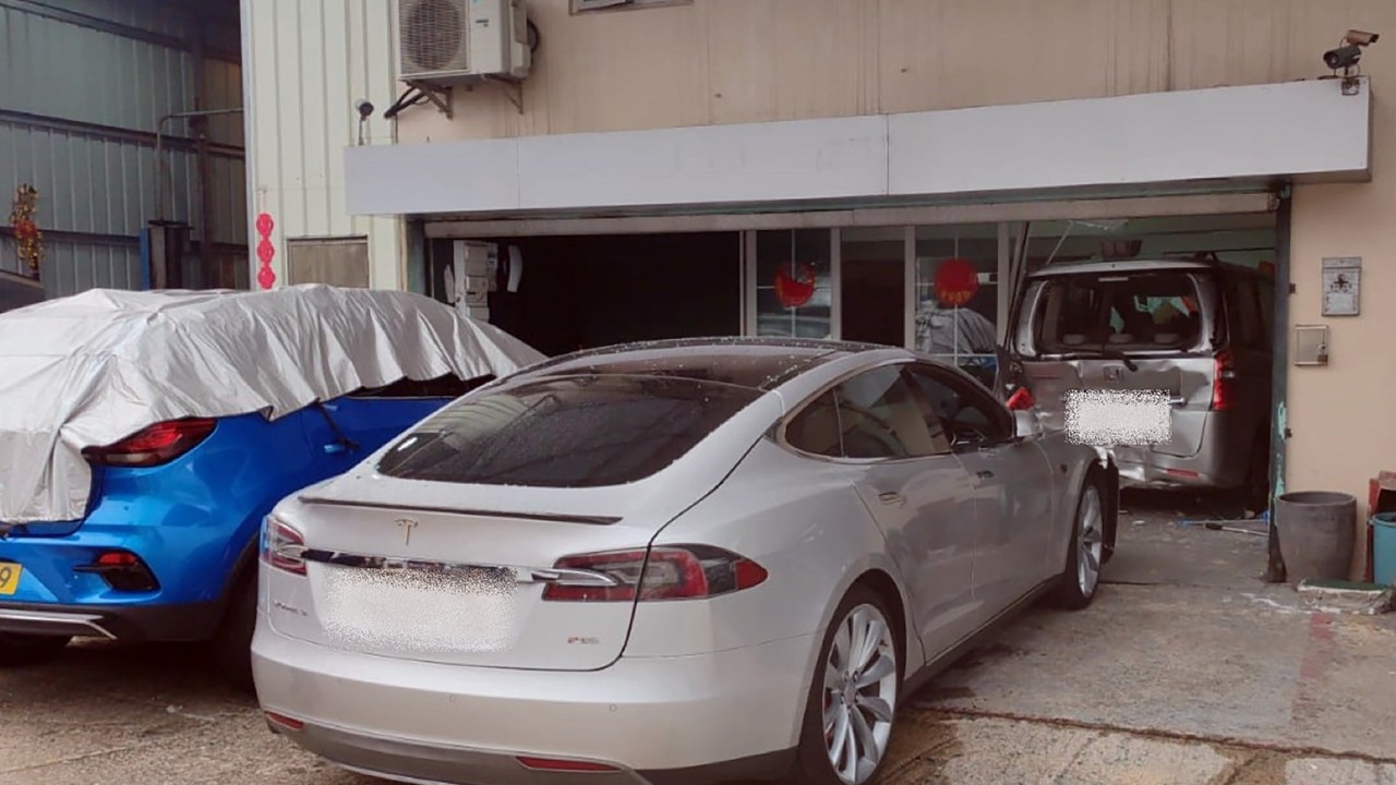 Teen driving Tesla arrested after knocking second vehicle through storefront