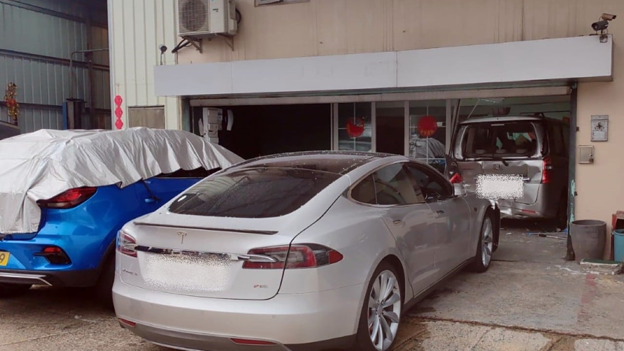 Teen driving Tesla arrested after knocking second vehicle through storefront